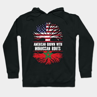 American Grown with Moroccan Roots USA Flag Hoodie